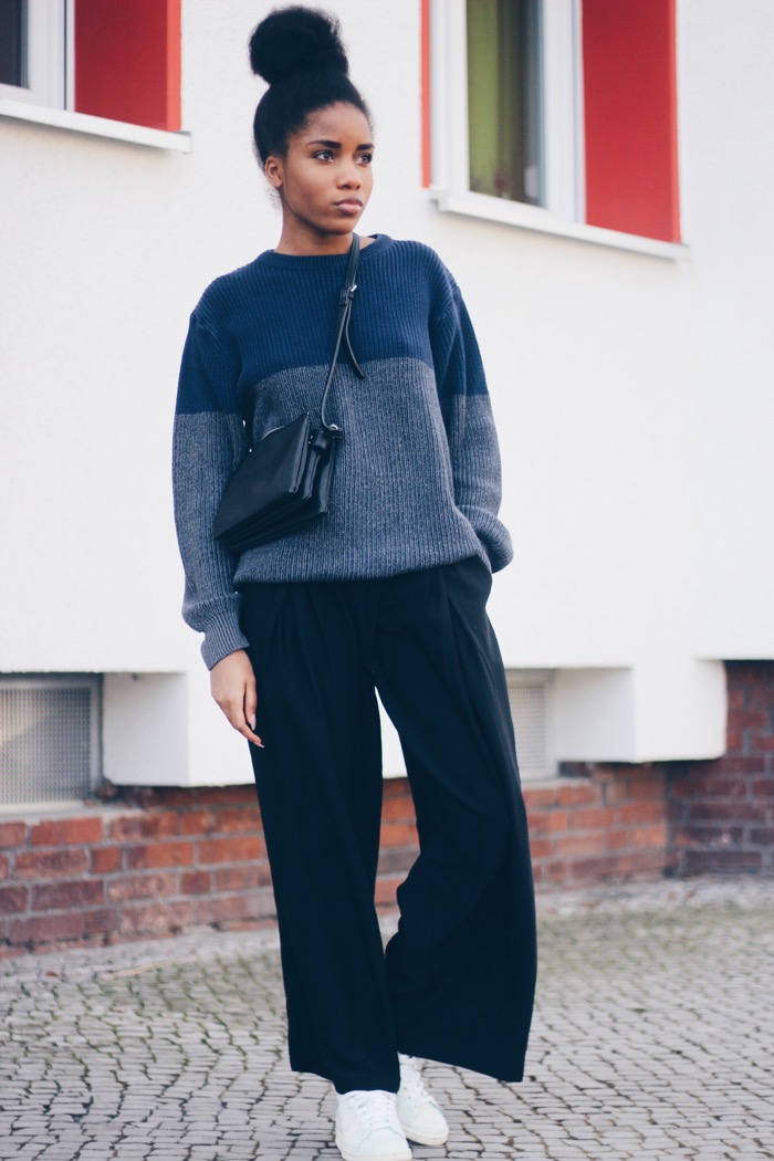 Modeblog Berlin, Fashion Blog Berlin, weite Hosen kombinieren, Styling-Tipp: weite Hosen mit Turnschuhen