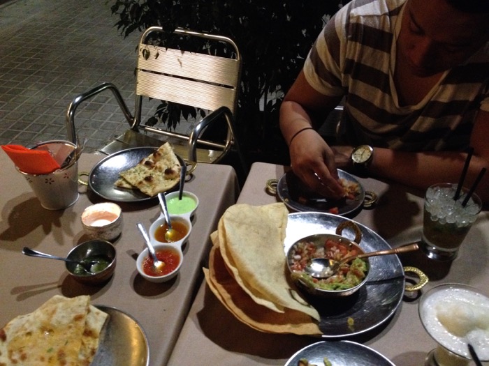 essen in barcelona indisches essen
