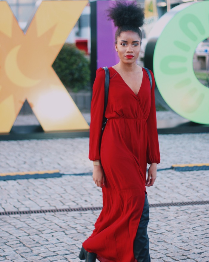 Coachella-Berlin-blogger, welche Schuhe zum roten Kleid?, Coachella Outfit