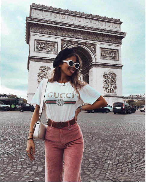 Gucci T-Shirt, Gucci shirt kombinieren, Gucci tee, Gucci Oberteil, Gucci Influencer tshirt instagram