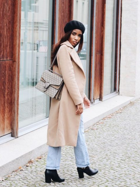 Gucci-Dionysus-Beret-Mütze-Baskenmütze-Camel-coat-combine